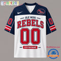 Ole Miss Rebels NCAA College Team Pride Personalized Football jersey