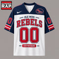 Ole Miss Rebels NCAA College Team Pride Personalized Football jersey