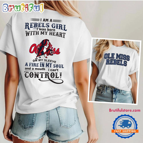 Ole Miss Rebels NCAA Girl Fan Unisex 3D Shirt