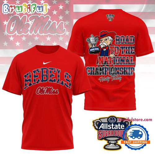 Ole Miss Rebels NCAA Sugar Bowl Game Champions Limited 3D Shirt