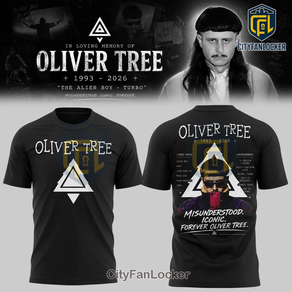Oliver Tree In Loving Memory 2026 Memorial Black Pullover Hoodie