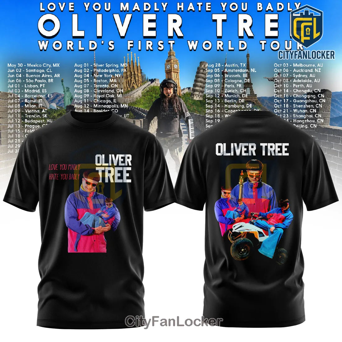 Oliver Tree Official World Tour Black Edition Hoodie