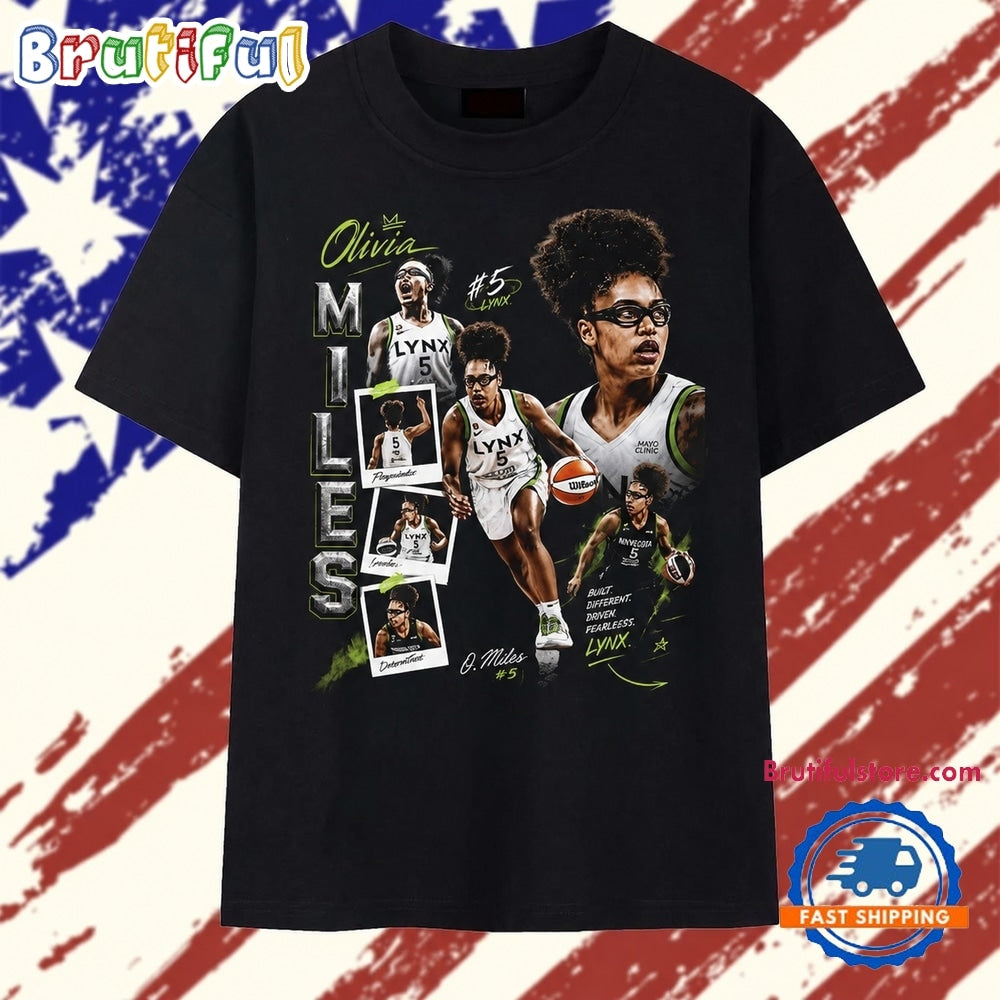 Olivia Miles #5 Minnesota Lynx Built Different Vintage T Shirt