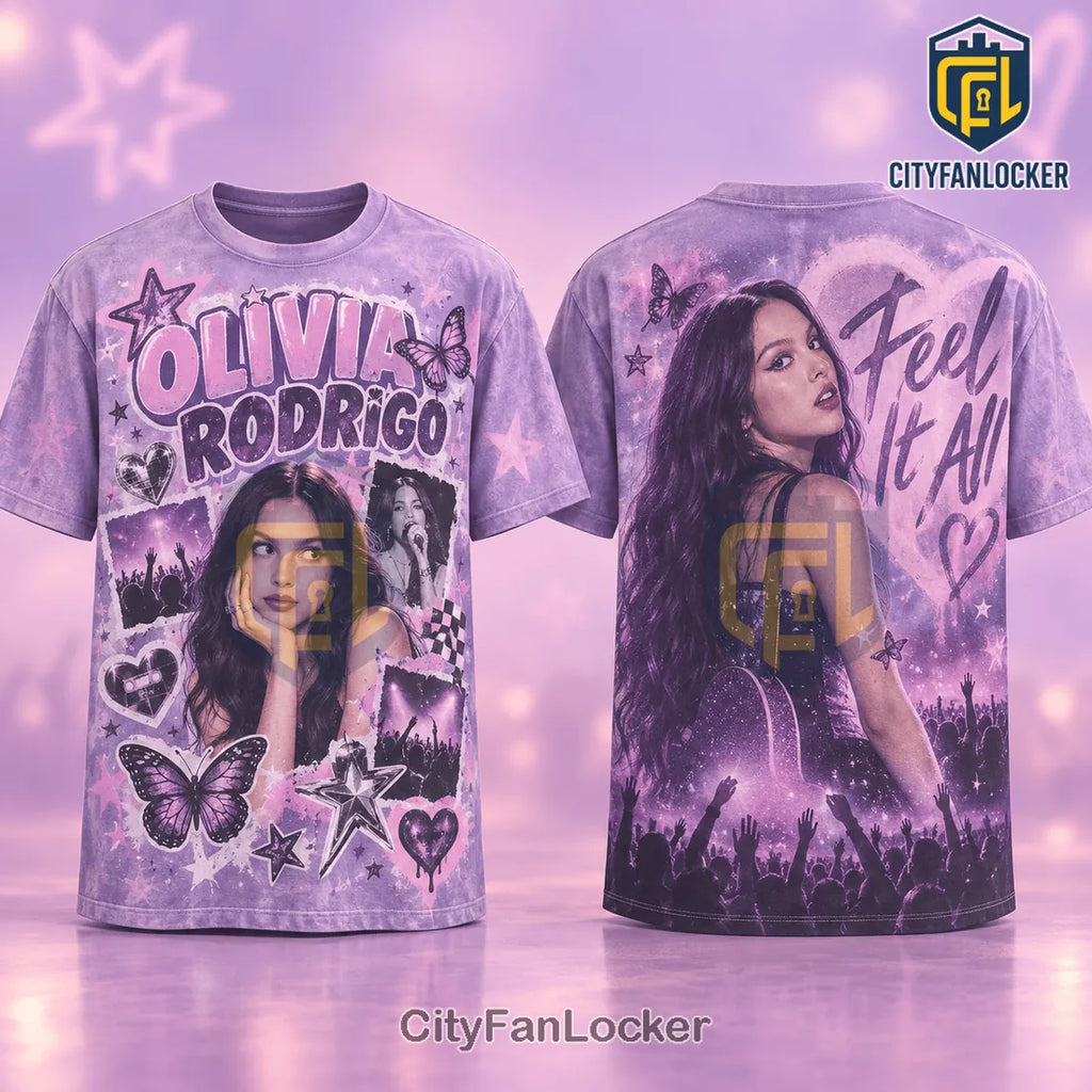 Olivia Rodrigo Feel It All Purple T-Shirt