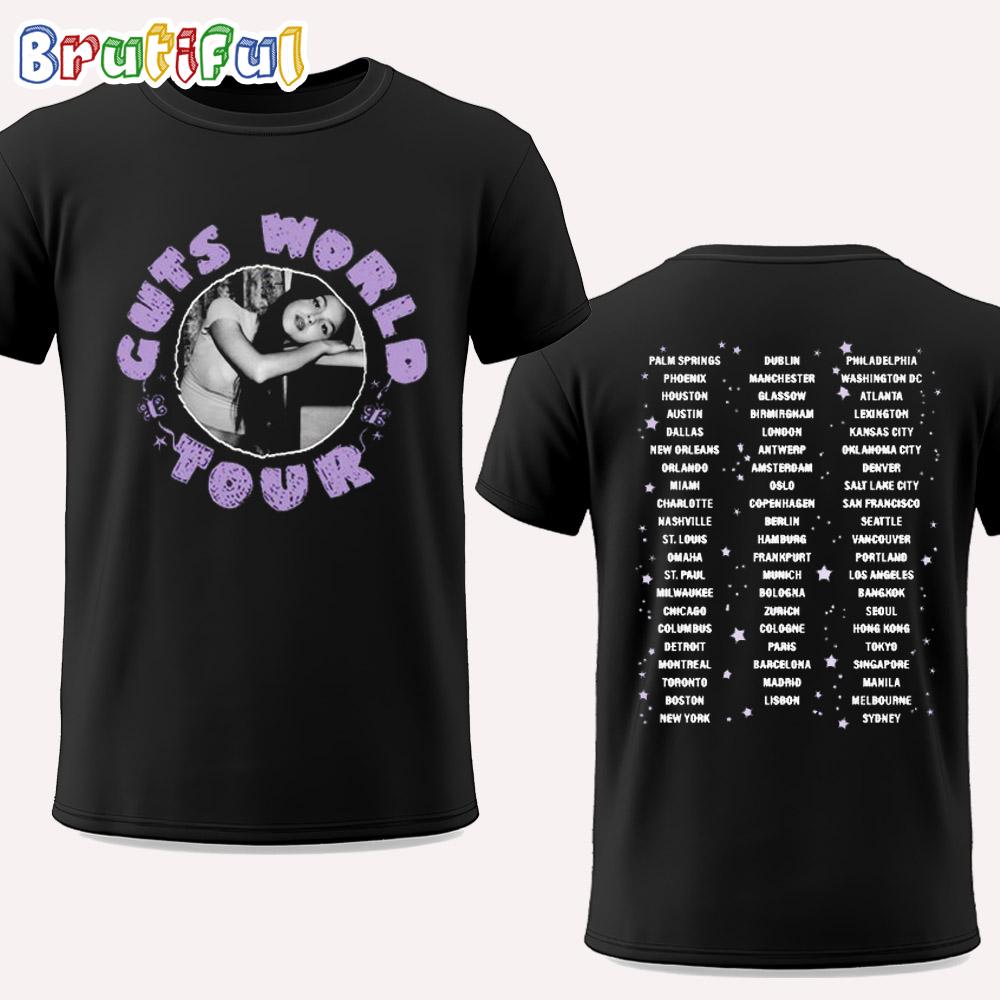Olivia Rodrigo Guts Tour Australia T Shirt