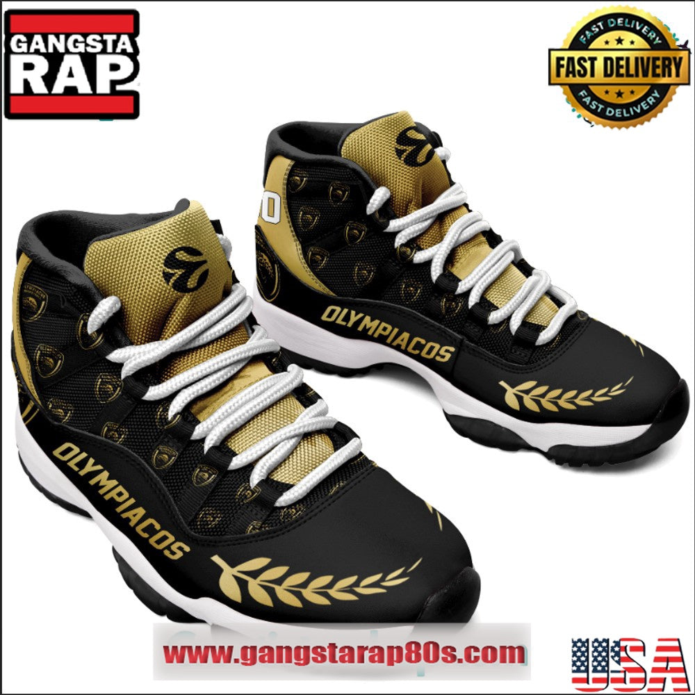Olympiacos Basketball Air Jordan 11 Sneakers Shoes
