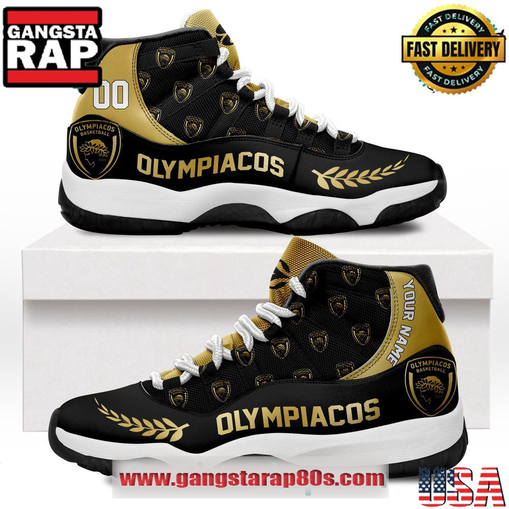 Olympiacos Basketball Air Jordan 11 Sneakers Shoes