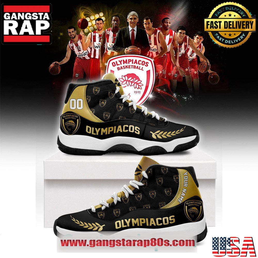 Olympiacos Basketball Air Jordan 11 Sneakers Shoes