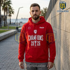 Olympiacos Piraeus BC 2026 EuroLeague Champions Red Hoodie