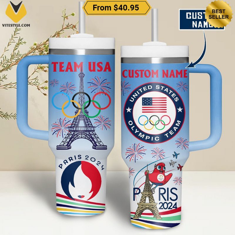 Olympic Paris 2024 Team USA CUSTOM Stanley Tumbler