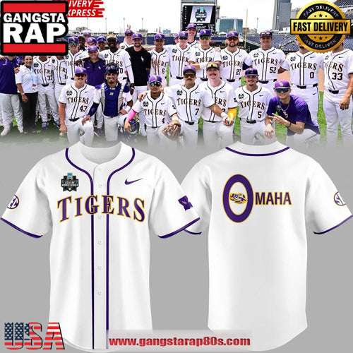 Omaha Men’s College World Series OSU Tigers Baseball Jersey Shirt