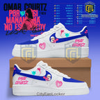 Omar Courtz Tour Edition White Nike Air Force 1 Sneakers