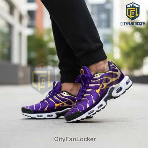 Omega Psi Phi Greek Fraternity Custom Purple & Gold TN Sneakers