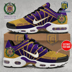 Omega Psi Phi Personalized Purple Gold TN Sneakers