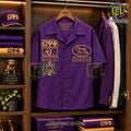 Omega Psi Phi Purple Button Down Hawaiian Shirt