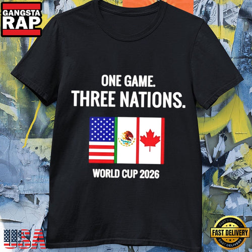 One Game Three Nations World Cup 2026 T Shirt