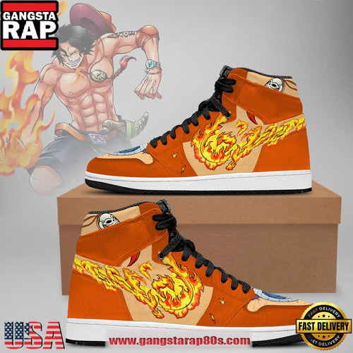 One Piece Ace Limited Edition Nike Air Jordan 1 Sneakers Shoes
