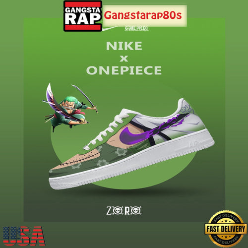One Piece Roronoa Zoro V.3 Nike Air Force 1 Sneakers Shoes