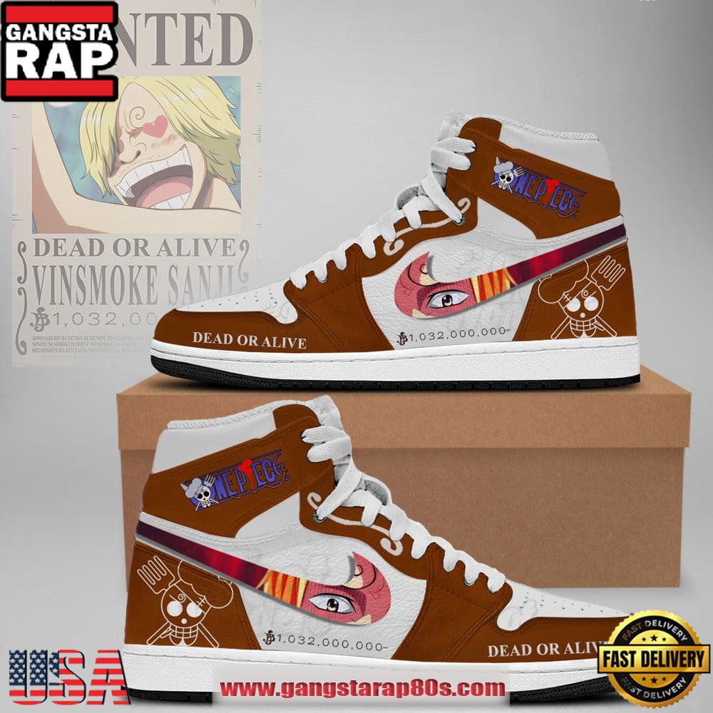 One Piece Wanted Sanji Limited Edition Nike Air Jordan 1 Sneakers Shoes