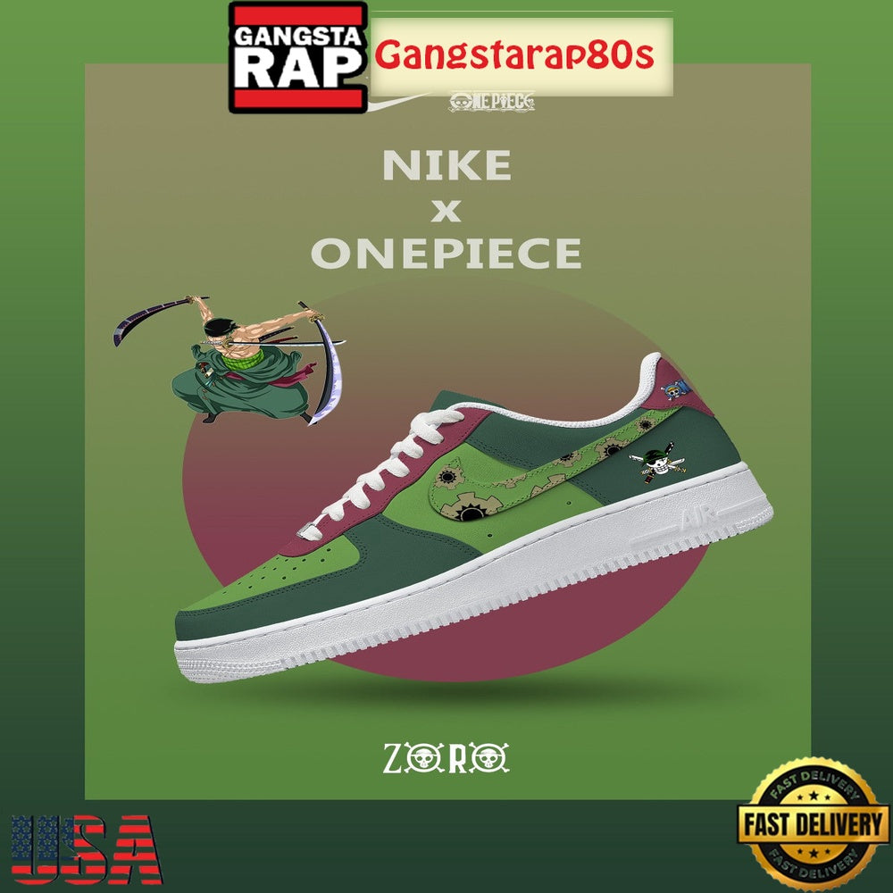 One Piece Zoro V.1 Nike Air Force 1 Sneakers Shoes