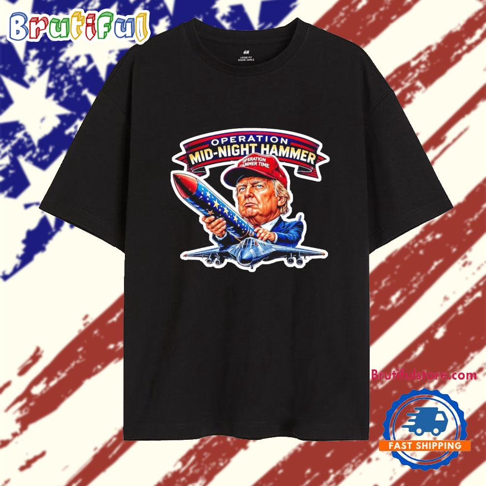 Operation Mid-night Hammer Trump Jet B2 T Shirt