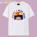 Orange and Blue Skies New York Knicks Cityline T Shirt
