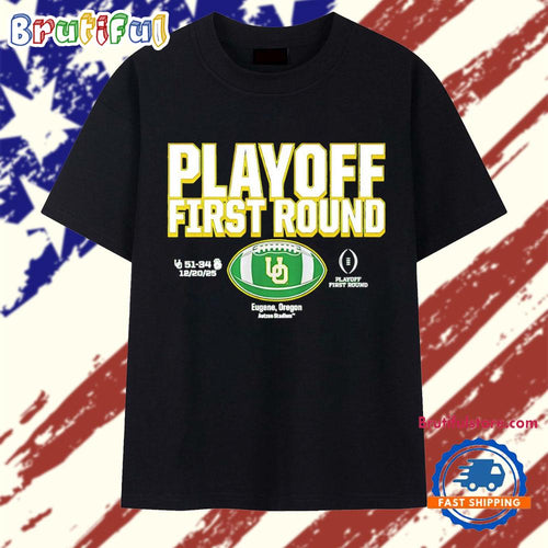 Oregon Ducks 2025 CFP First Round Winner T Shirt