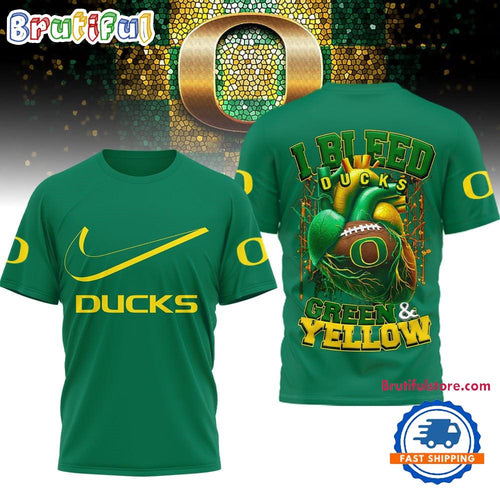 Oregon Ducks 2025 NCAA I Bleed Unisex 3D Shirt