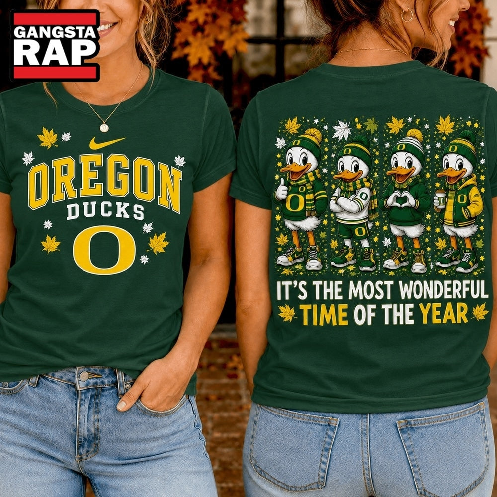 Oregon Ducks 2026 NCAA Autumn Festive Cheer Hoodie T-Shirt