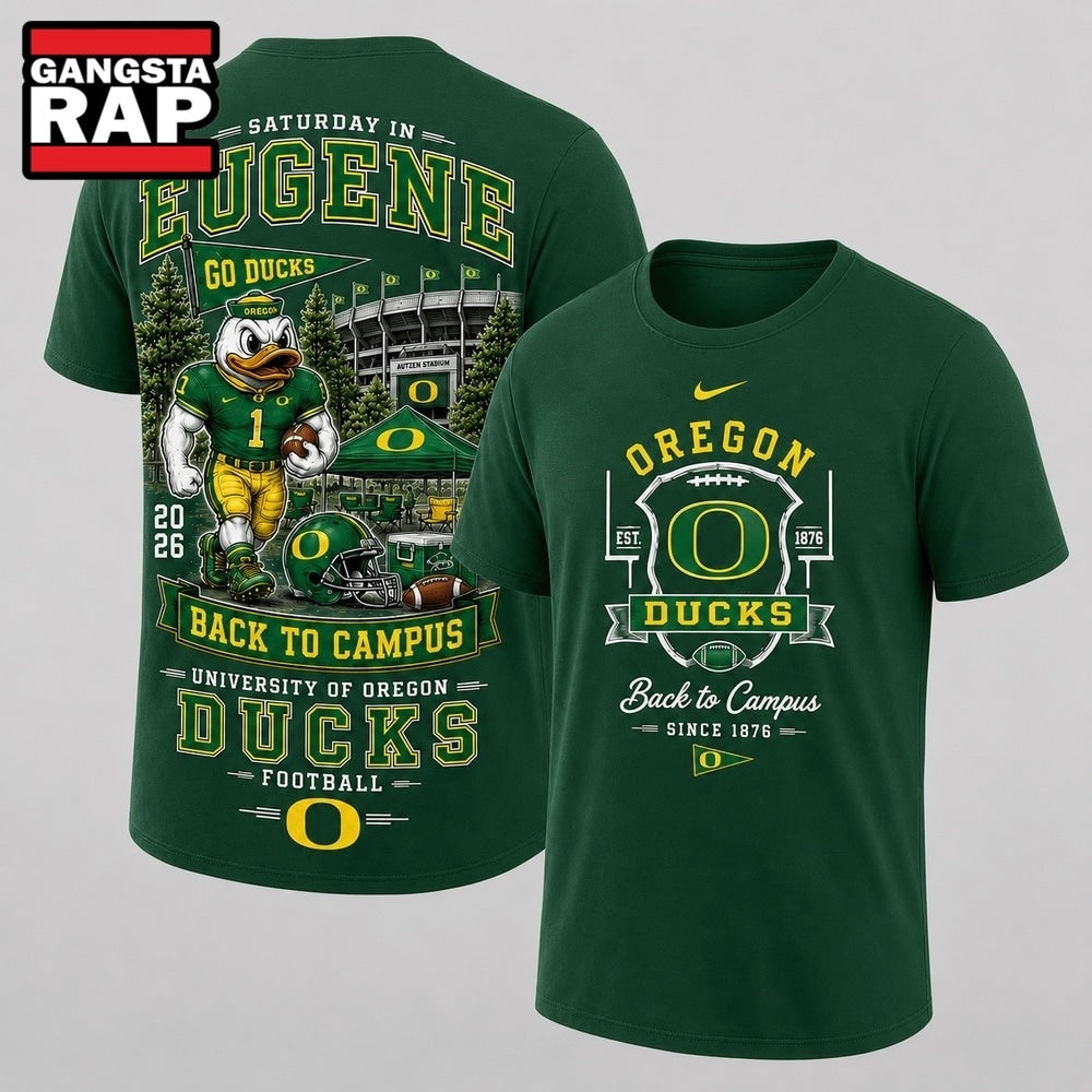 Oregon Ducks 2026 NCAA Back To Campus 3D Shirt