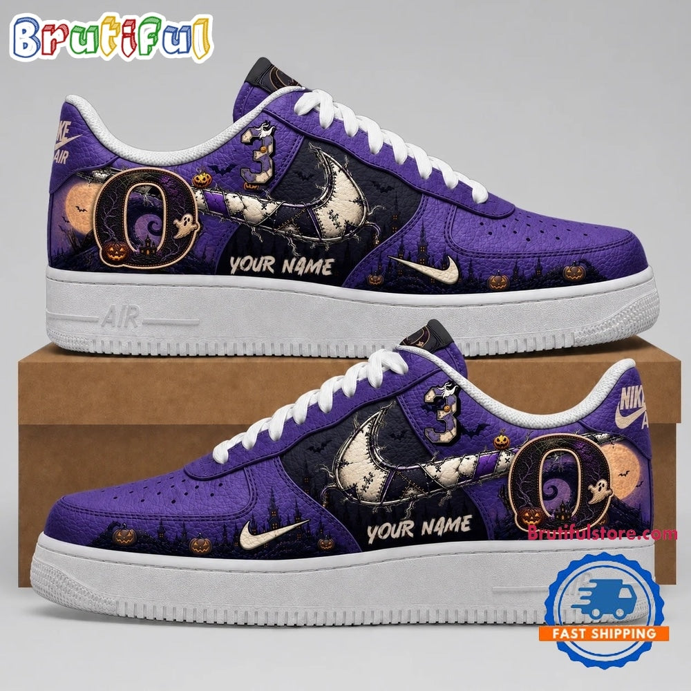 Oregon Ducks 2026 NCAA Haunted Moon Halloween Custom Air Force 1 Shoes Sneakers