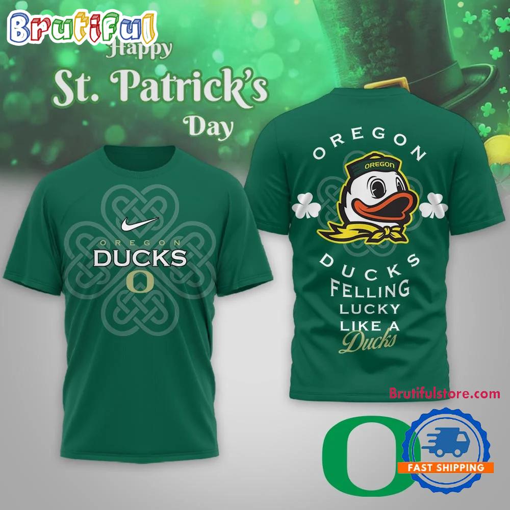 Oregon Ducks 2026 NCAA Lucky St. Patricks Day Limited Edition 3D Shirt