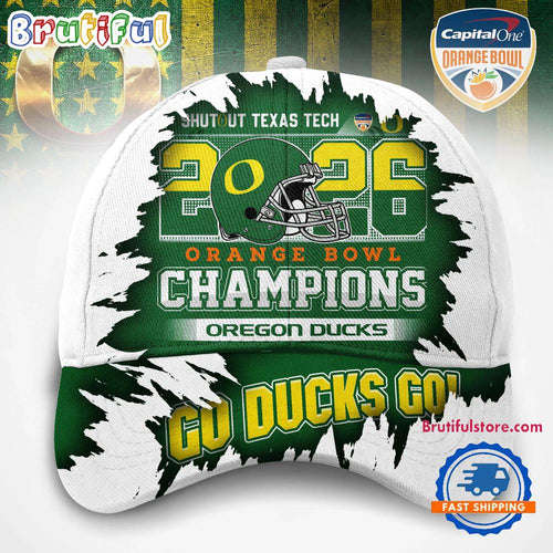 Oregon Ducks 2026 NCAA Orange Bowl Champions Edition Classic Cap