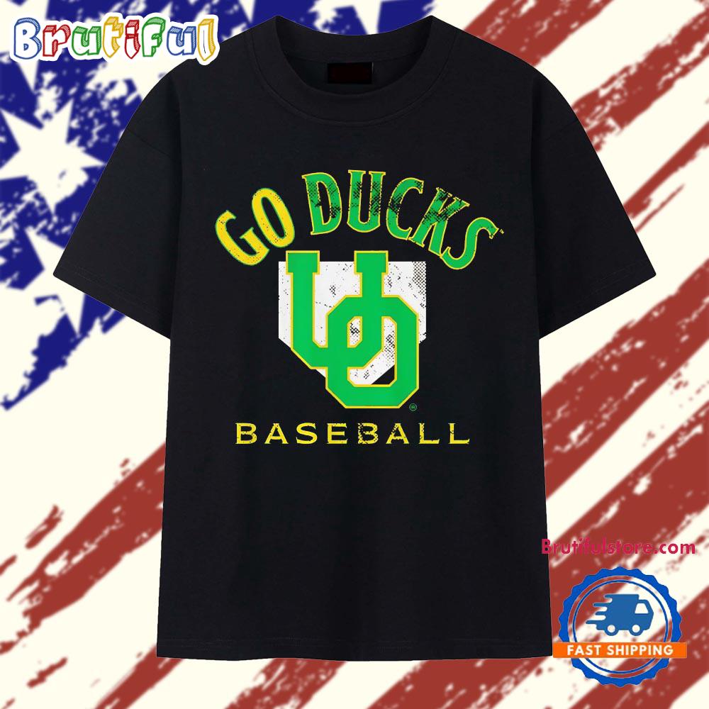 Oregon Ducks baseball Go Ducks logo retro T Shirt