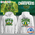Oregon Ducks Football 2026 Orange Bowl Champions Limited Edition White Hoodie T-Shirt