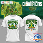 Oregon Ducks Football 2026 Orange Bowl Champions Limited Edition White Hoodie T-Shirt