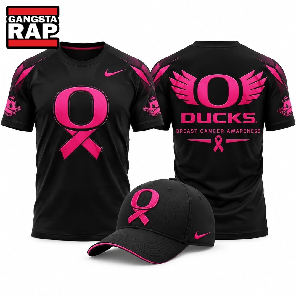 Oregon Ducks Football Breast Cancer Awareness 2026 T Shirt