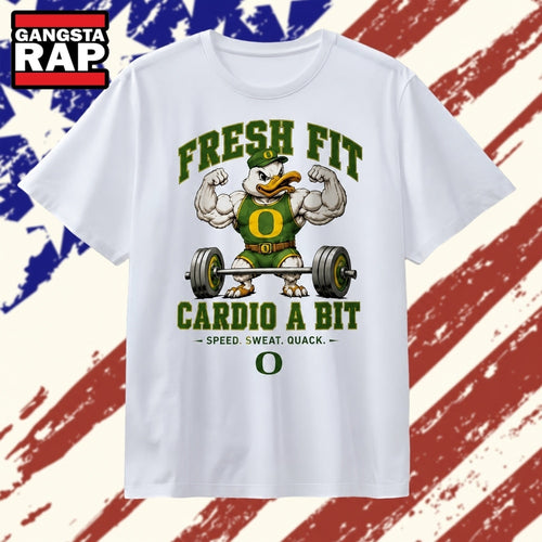 Oregon Ducks fresh fit cardio a bit speed sweat quack T Shirt , Vintage Trending Shirt