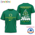 Oregon Ducks Jesus In My Heart All Over Print Shirt