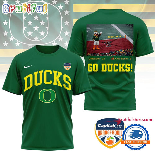 Oregon Ducks NCAA CFB Quarterfinal Game Winners Special New 3D Shirt