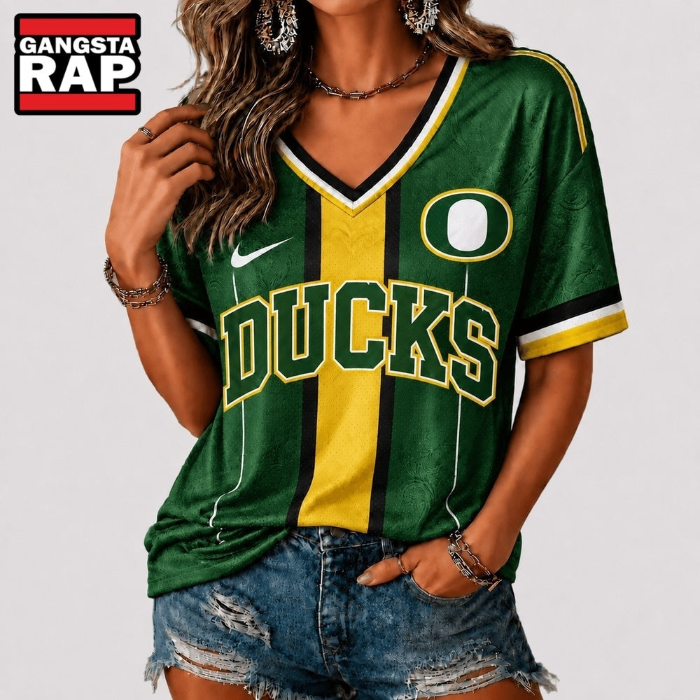 Oregon Ducks NCAA Rivalry Game Spirit V neck T Shirt