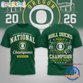 Oregon Ducks NCAA Road to Glory 2026 Football Champions 3D Shirt