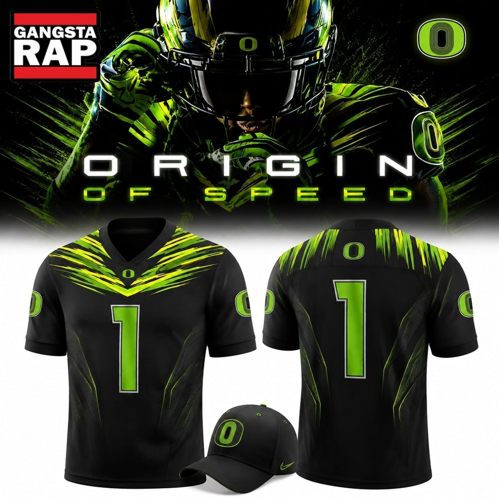 Oregon Ducks Origin of Speed New Uniform Custom Football Jersey