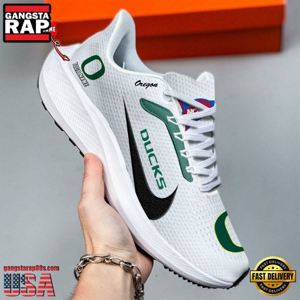 Custom Name Oregon Ducks New Design Air Force 1 Shoes Running Sneakers