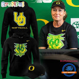 Oregon Ducks Softball Coach Melyssa Lombardi New Logo Celebrating 60 Years Hoodie T-Shirt