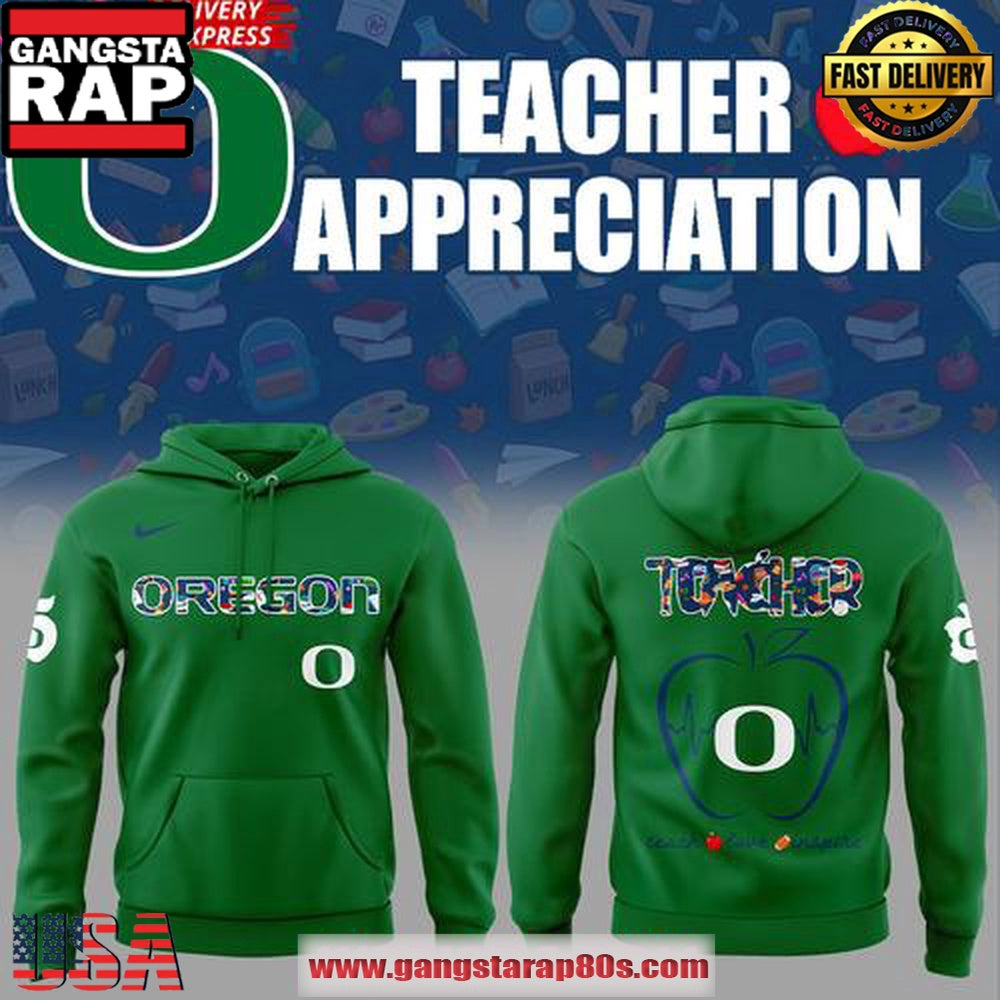 Oregon Ducks Teacher Appreciation 2025 Unisex Hoodie