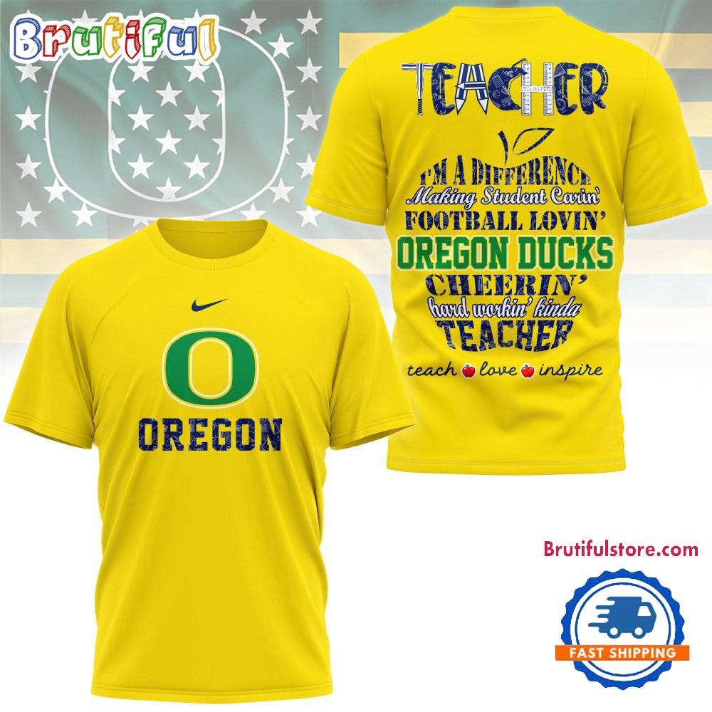 Oregon Ducks Teacher Pride 2025 Unisex 3D Shirt