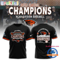 Oregon State Beavers 2025 NCAA Division Baseball Super Regionals Champions 3D Shirt