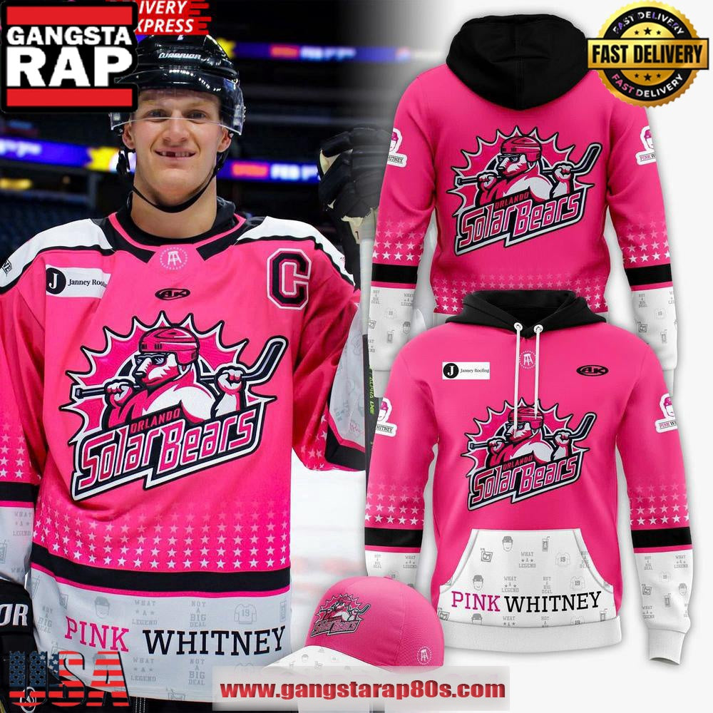 Orlando Solar Bears x Pink Whitney 2025 Limited Edition All Over Print Hoodie