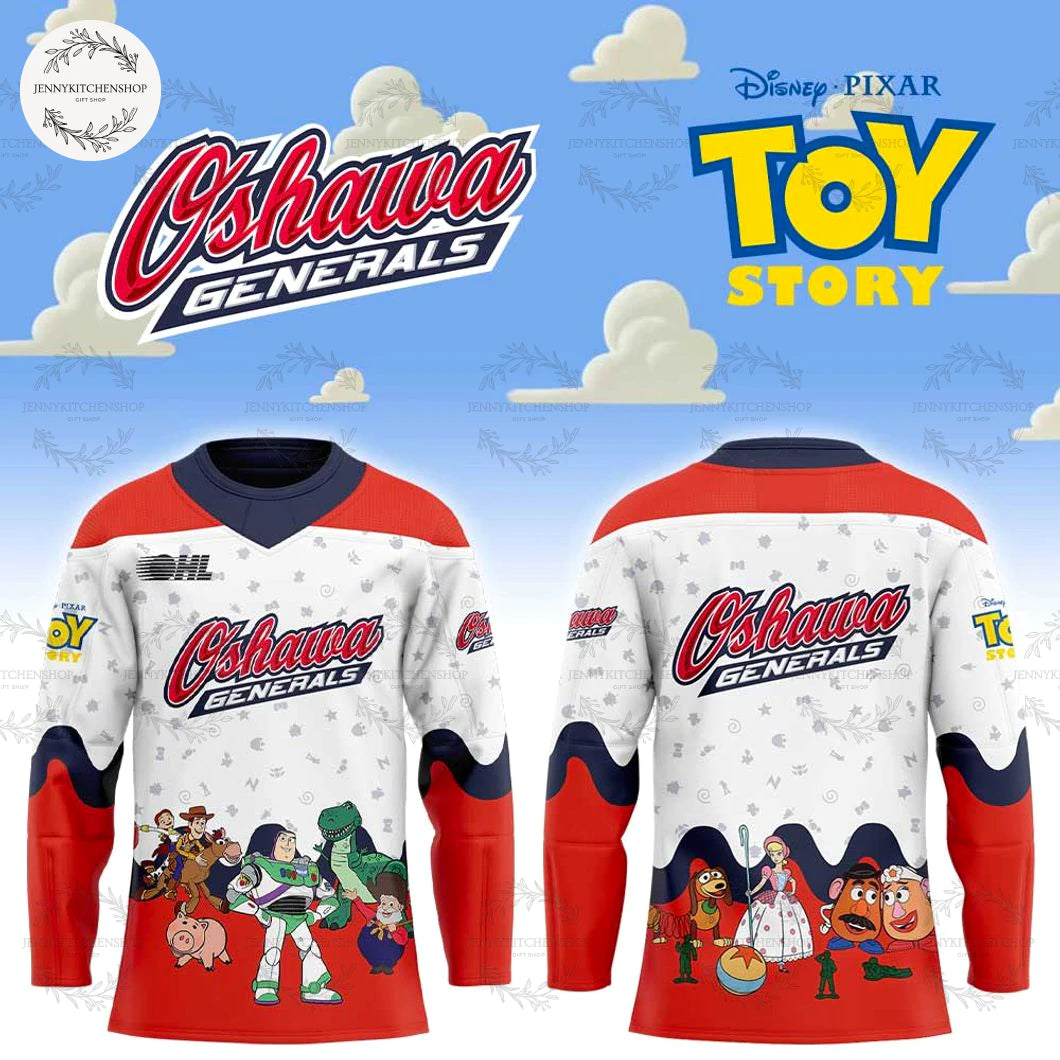 Oshawa Generals Toy Story Uniform 2025 Hockey Jersey